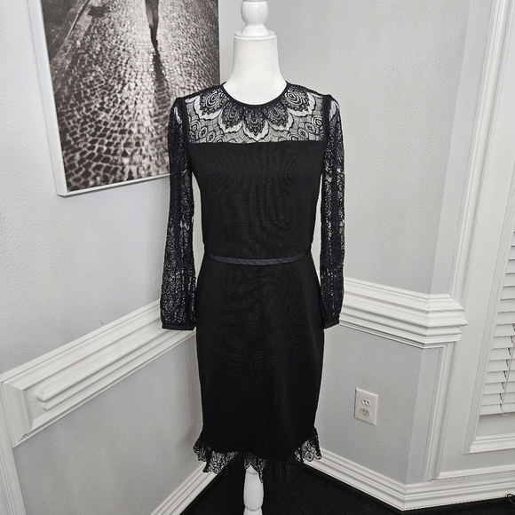 Tory burch Tiana Dress in Black Size small lace details - Picture 3 of 8
